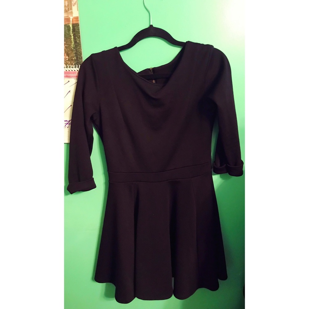 Italian Black Skater Dress